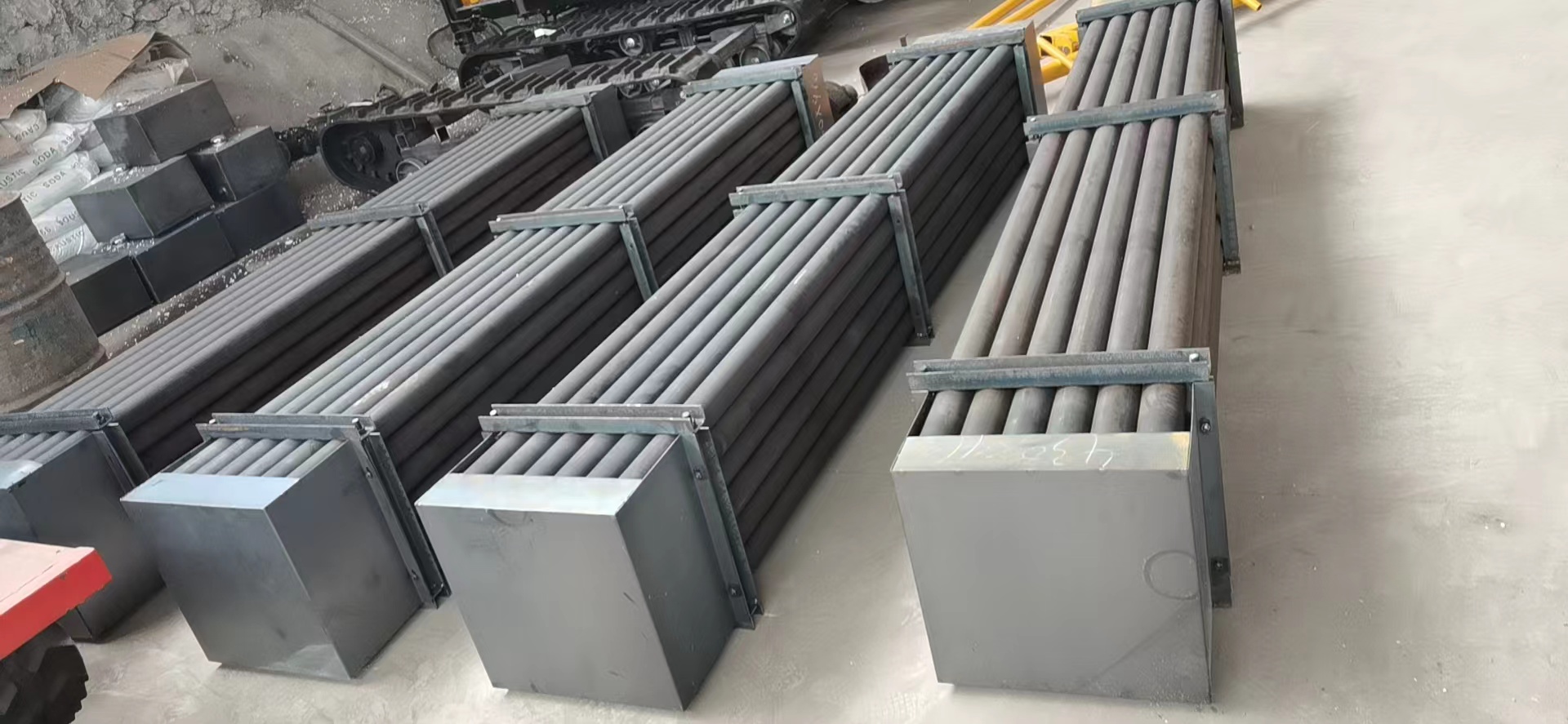 Wireline drill rod close-up