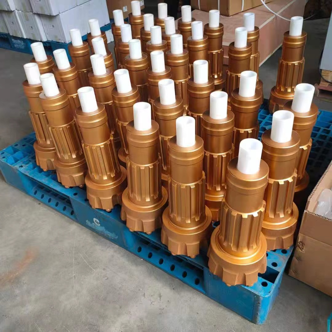 DTH drill bit close-up